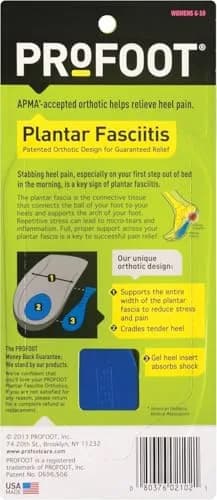 PROFOOT Plantar Fasciitis Orthotic Insoles for Women (Sizes 6-10) – Gel Heel Inserts for Instant Heel Pain Relief & Arch Support (2 Pairs) thumbnail 6