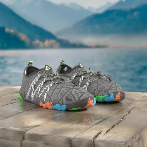 Mishansha Water Shoes for Women Men, Quick-Dry Barefoot Swim Shoes Grey | Non-Slip, Lightweight, for Beach & Water Sports thumbnail 3
