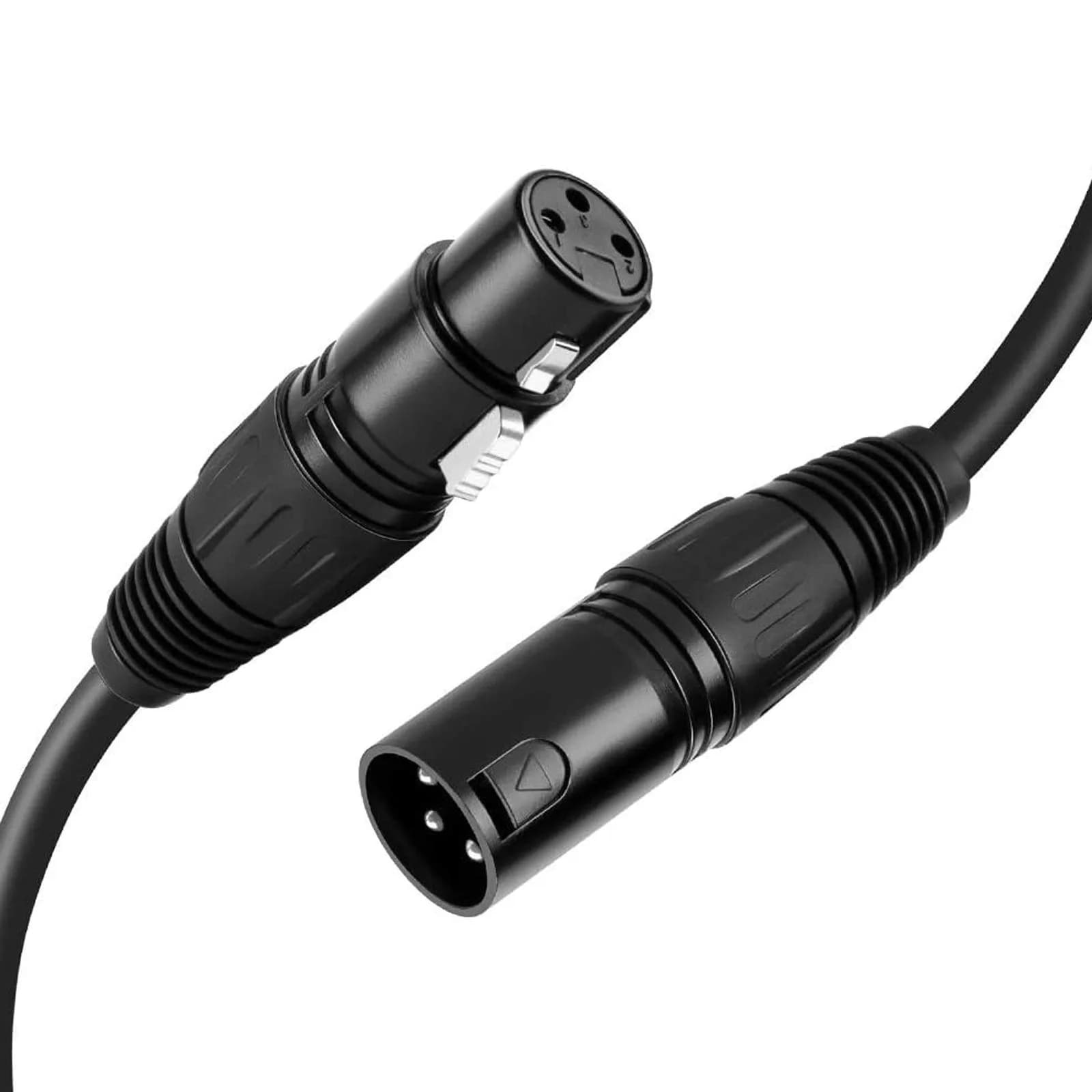 CableCreation 3ft XLR Male to Female Balanced Microphone Extension Cable | Locking Connectors, Double Shielding, Nickel Pins - main product image