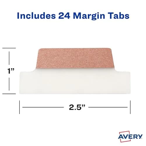 Avery Margin Ultra Tabs, 2.5" x 1" | Metallic Repositionable Page Flags (70-120 chars) thumbnail 7