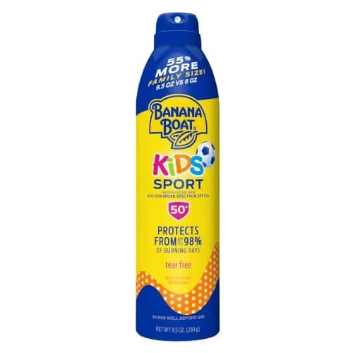Banana Boat Sport Kids Sunscreen Spray SPF 50+ 269ml (9.5 Fl Oz) | Water Resistant 80 Min thumbnail 1
