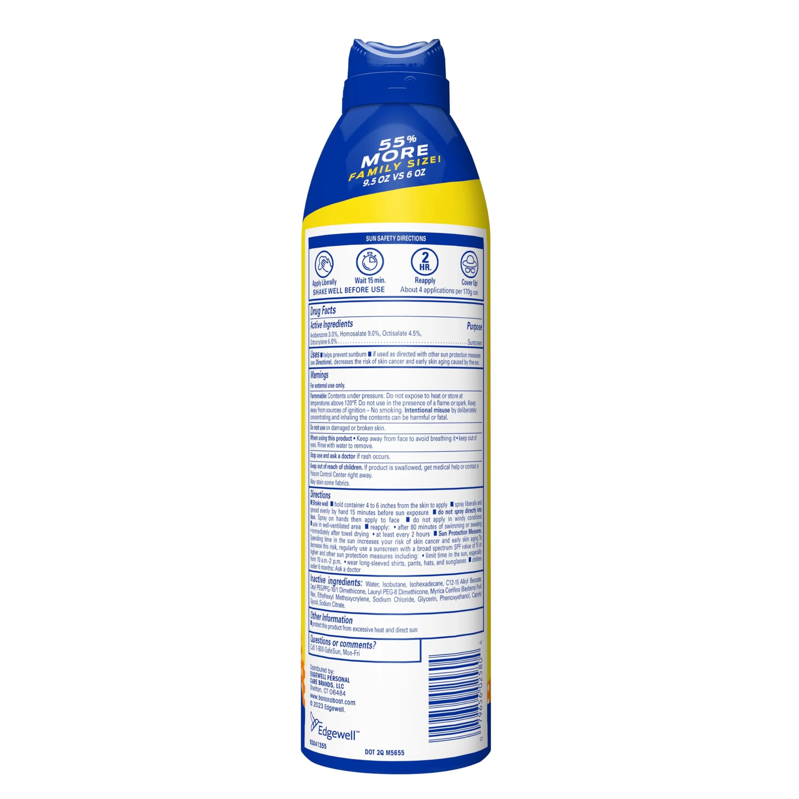 Banana Boat Sport Kids Sunscreen Spray SPF 50+ 269ml (9.5 Fl Oz) | Water Resistant 80 Min - view 9