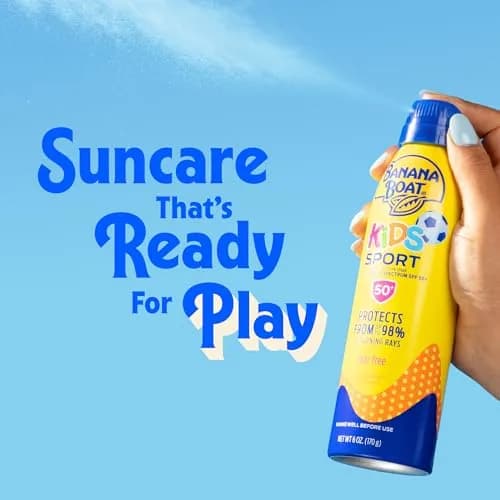 Banana Boat Sport Kids Sunscreen Spray SPF 50+ 269ml (9.5 Fl Oz) | Water Resistant 80 Min thumbnail 3