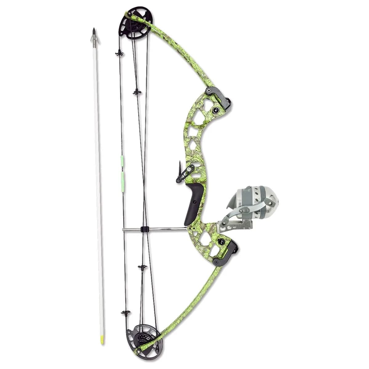 Muzzy Vice V2 Spin Kit Right-hand, Green | Bowfishing Kit with Adjustable Power (70-120 chars)