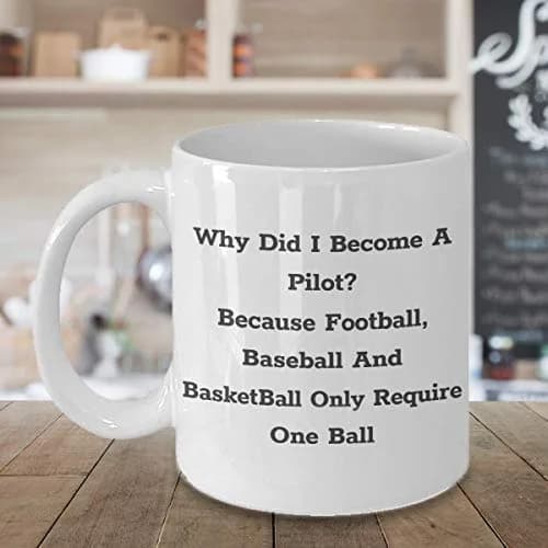 CuteNation White 355ml (12 Fl Oz) Ceramic Mug | Funny Pilot Gift Idea thumbnail 5