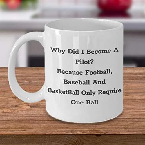 CuteNation White 355ml (12 Fl Oz) Ceramic Mug | Funny Pilot Gift Idea thumbnail 6