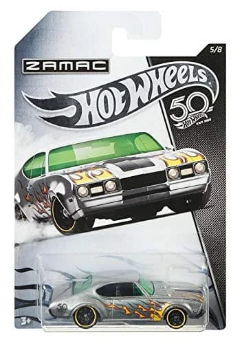 Hot Wheels Zamac '68 Olds 442 50th Anniversary 1:64 Scale | Collectors Edition Diecast Toy Car thumbnail 1