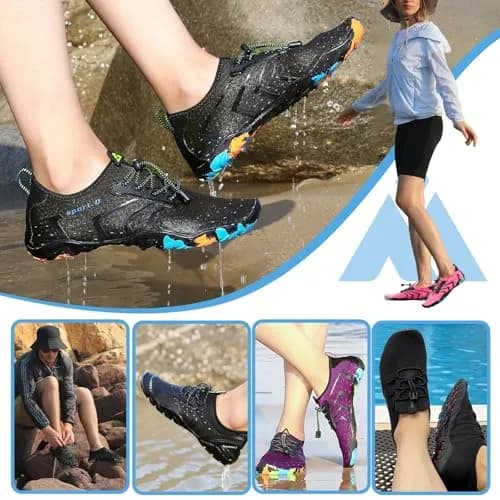 Mishansha Water Shoes for Women Men, Quick-Dry Barefoot Swim Shoes | Non-Slip, Lightweight & Packable thumbnail 2