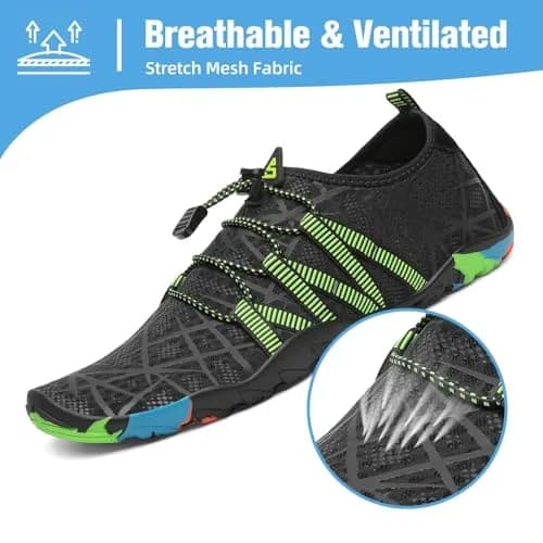 Mishansha Water Shoes for Women Men, Quick-Dry Barefoot Swim Shoes | Non-Slip, Lightweight & Packable thumbnail 3