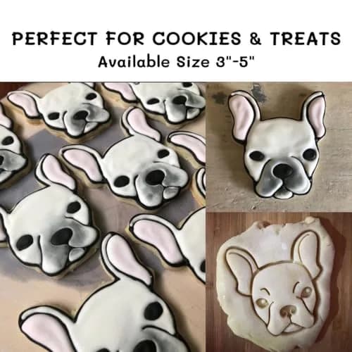 Free Thought Designs French Bulldog Cookie Cutter - 3 inch Face | Fun Dog Treat & Party Tool thumbnail 2