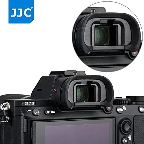 JJC 2 Pack Camera Eyecup for Sony A9II A7RIV A7RIII A7III A7RII A7SII A7II Cameras | Protects Viewfinder from Dust & Scratches thumbnail 2