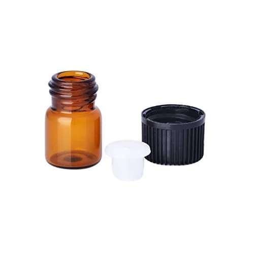 Enslz Essential Oil Sample Bottles 1ml & 2ml Amber Glass Refill Pack | Leak-Proof & Portable thumbnail 5