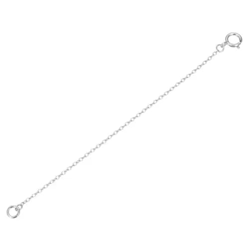 Adabele 925 Sterling Silver Chain Extender Clasp 6 inch (15.24 cm) | Tarnish Resistant Rhodium Plated thumbnail 1