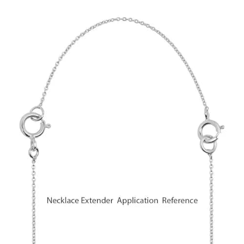 Adabele 925 Sterling Silver Chain Extender 5 inch (12.7 cm) | Tarnish Resistant Rhodium Plated Box Link thumbnail 4