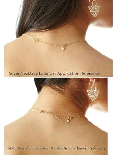 Adabele 925 Sterling Silver Chain Extender 5 inch (12.7 cm) | Tarnish Resistant Rhodium Plated Box Link thumbnail 5
