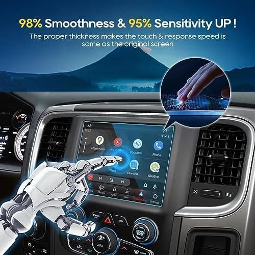 LFOTPP Tempered Glass Screen Protector for 8.4 Inch Ram 1500 2500 3500 | HD Scratch Resistance thumbnail 4