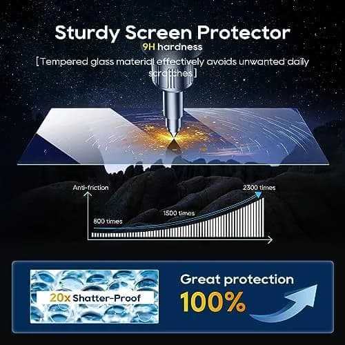 LFOTPP Tempered Glass Screen Protector for 8.4 Inch Ram 1500 2500 3500 | HD Scratch Resistance thumbnail 5