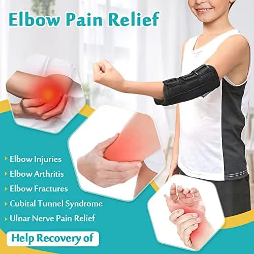 Mybow Elbow Splint for Cubital Tunnel Syndrome | Night Support & Habit Control (110 characters) thumbnail 3