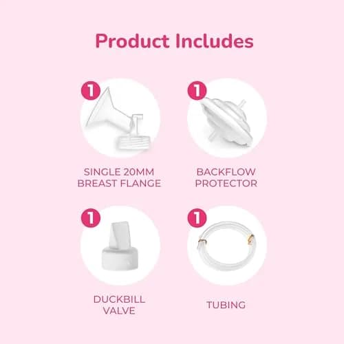 Spectra Baby Wide Breast Shield Set 20mm (0.79 inch) | Authentic USA Import for Spectra S1, S2, S3, 9 Plus Pumps thumbnail 2