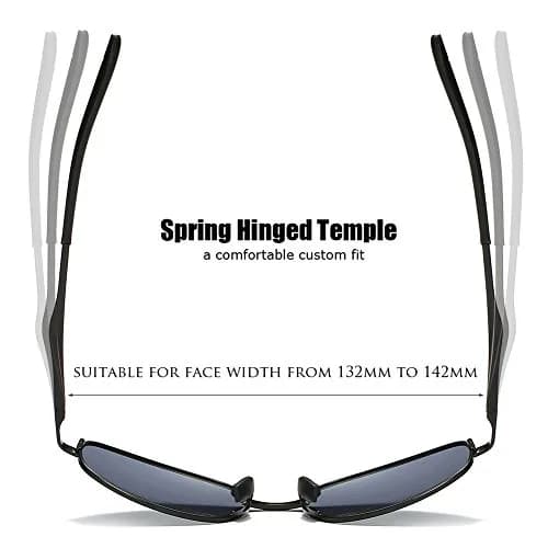 ZHILE Black Polarized Wrap Sunglasses 53mm (1.77 in) | UV400 Protection for Small Faces thumbnail 4