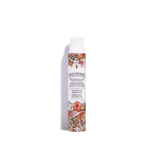 Poo-Pourri Before-You-Go Toilet Spray Tropical Hibiscus 10ml (0.34 Fl Oz) | Prevents Odors Naturally thumbnail 1