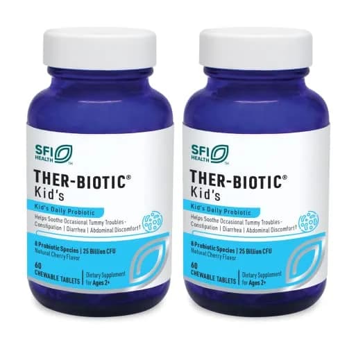 SFI Health Ther-Biotic Kids Probiotic 60 Tablets | Cherry Flavor for Children & Adults thumbnail 1