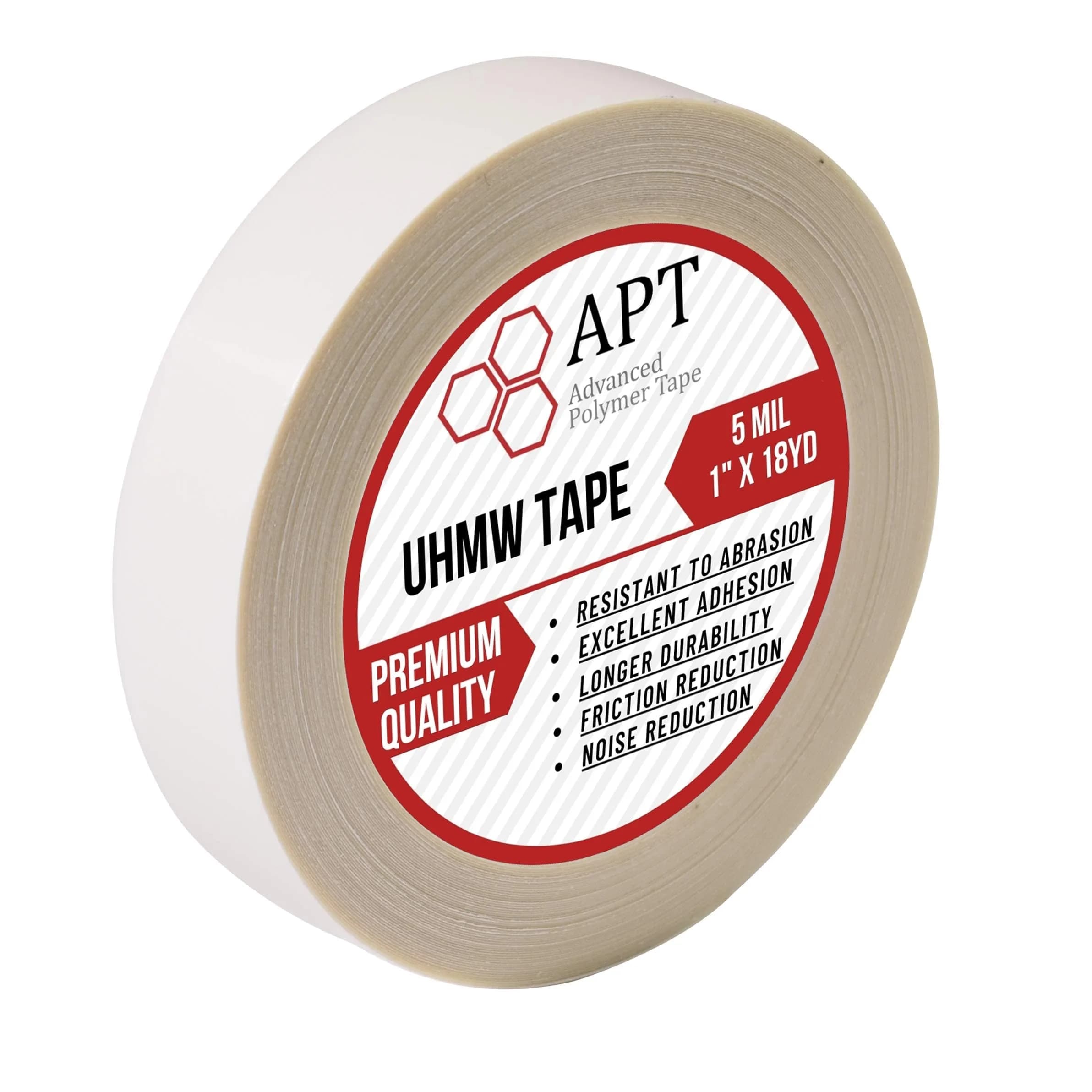 APT UHMW Polyethylene Tape 1" x 18Yds | Abrasion & Impact Resistant Surface Protection — 1" x 18Yds