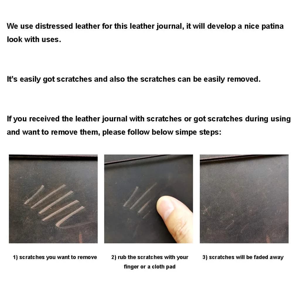 newestor Refillable Leather Journal Travelers Notebook 8.5 x 4.5 in (21.6 x 11.4 cm) | Handcrafted Artistry for Daily Use - view 7