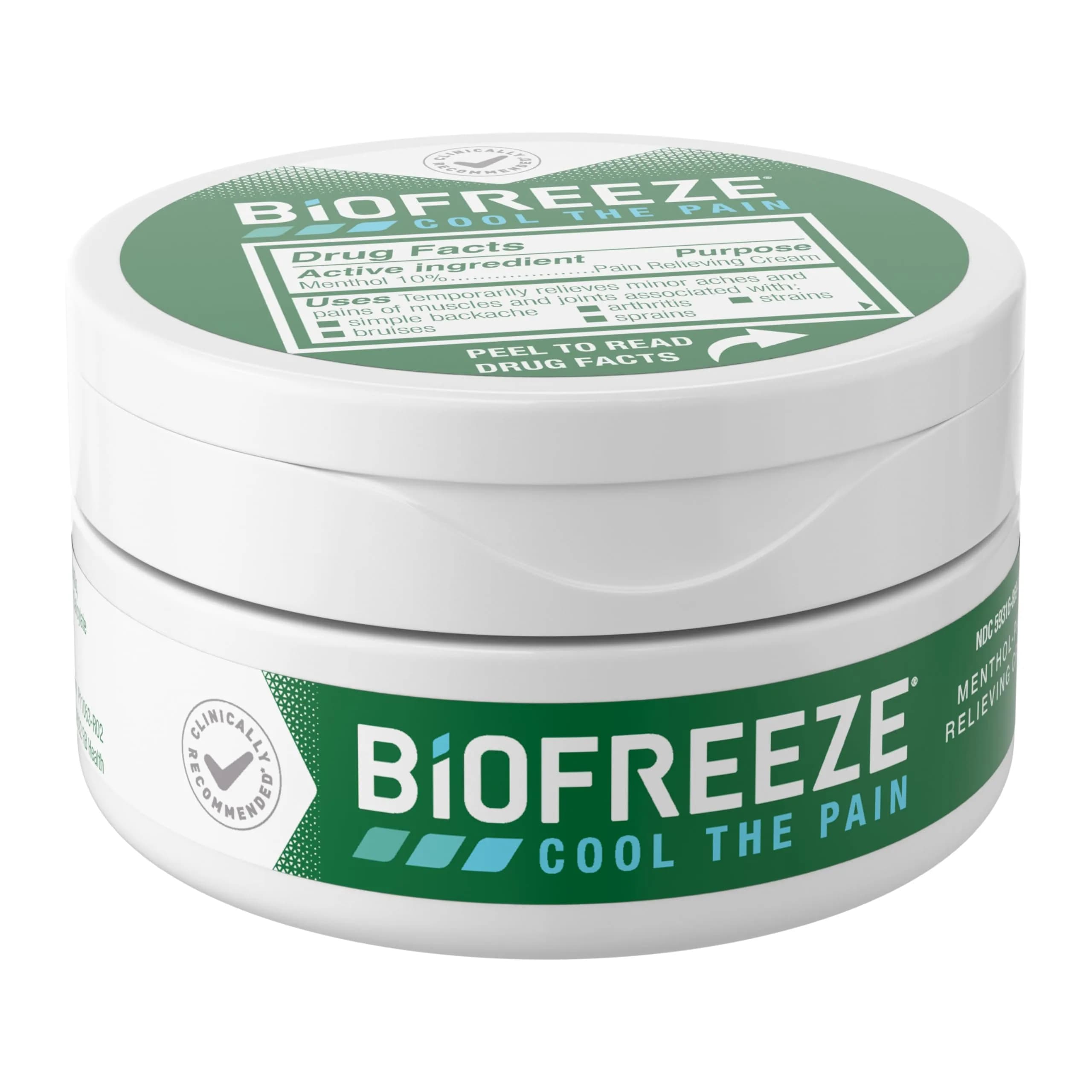 Biofreeze Cooling Menthol Pain Relief Cream 88.7 ml (3 Oz) | Fast-Acting Topical Analgesic for Muscle & Joint Pain