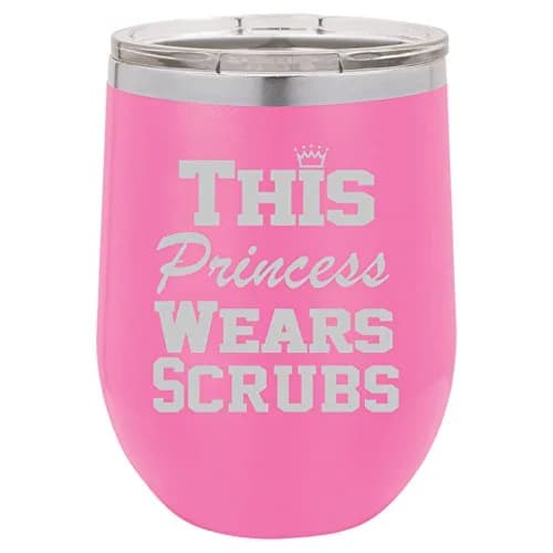 MIP 12 oz Stainless Steel Stemless Wine Tumbler Hot-Pink | Double Wall Vacuum Insulated Travel Mug thumbnail 1