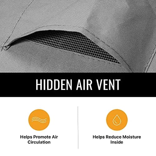 KHOMO GEAR Patio Table and Chair Set Cover - Heavy Duty, Water Resistant 108"L x 82"W x 25"H thumbnail 6