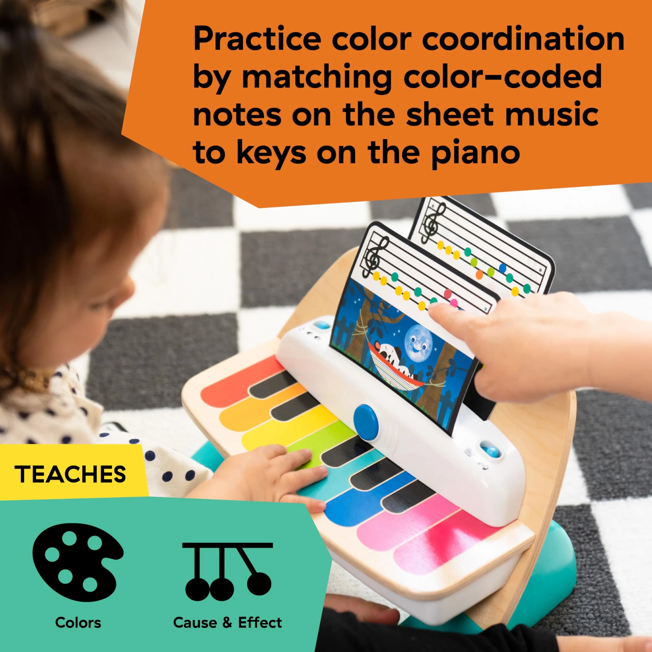Baby Einstein Magic Touch Piano Wooden Musical Toddler Toy | Age 6-36 Months - view 3
