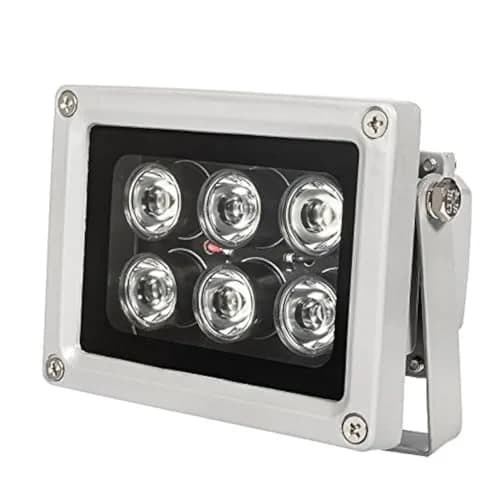 EVERSECU Infrared Illuminator 850nm 6 LEDs 130ft 60 Degree Wide Angle | Waterproof IP65 Metal Case thumbnail 1