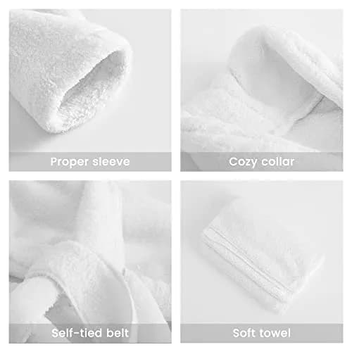 M&G House Newborn Photography Prop Bathrobe Costume Set for 0-6 Months Babies | White thumbnail 3