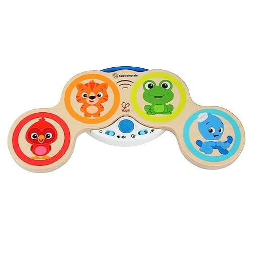 Baby Einstein Magic Touch Wooden Drum Musical Toy 38.1cm (15 in) | Montessori-Inspired with Volume Control thumbnail 1