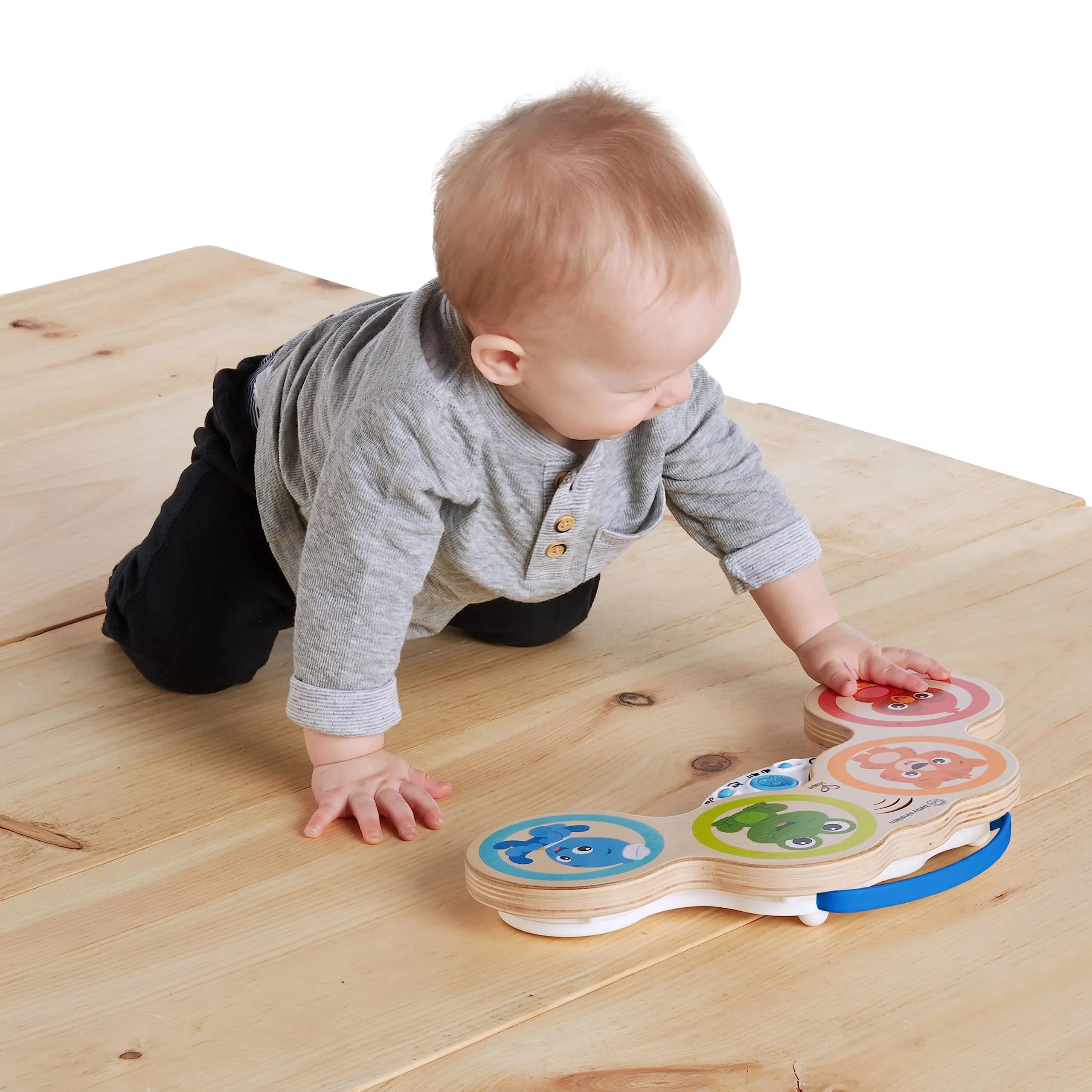 Baby Einstein Magic Touch Wooden Drum Musical Toy 38.1cm (15 in) | Montessori-Inspired with Volume Control - view 2