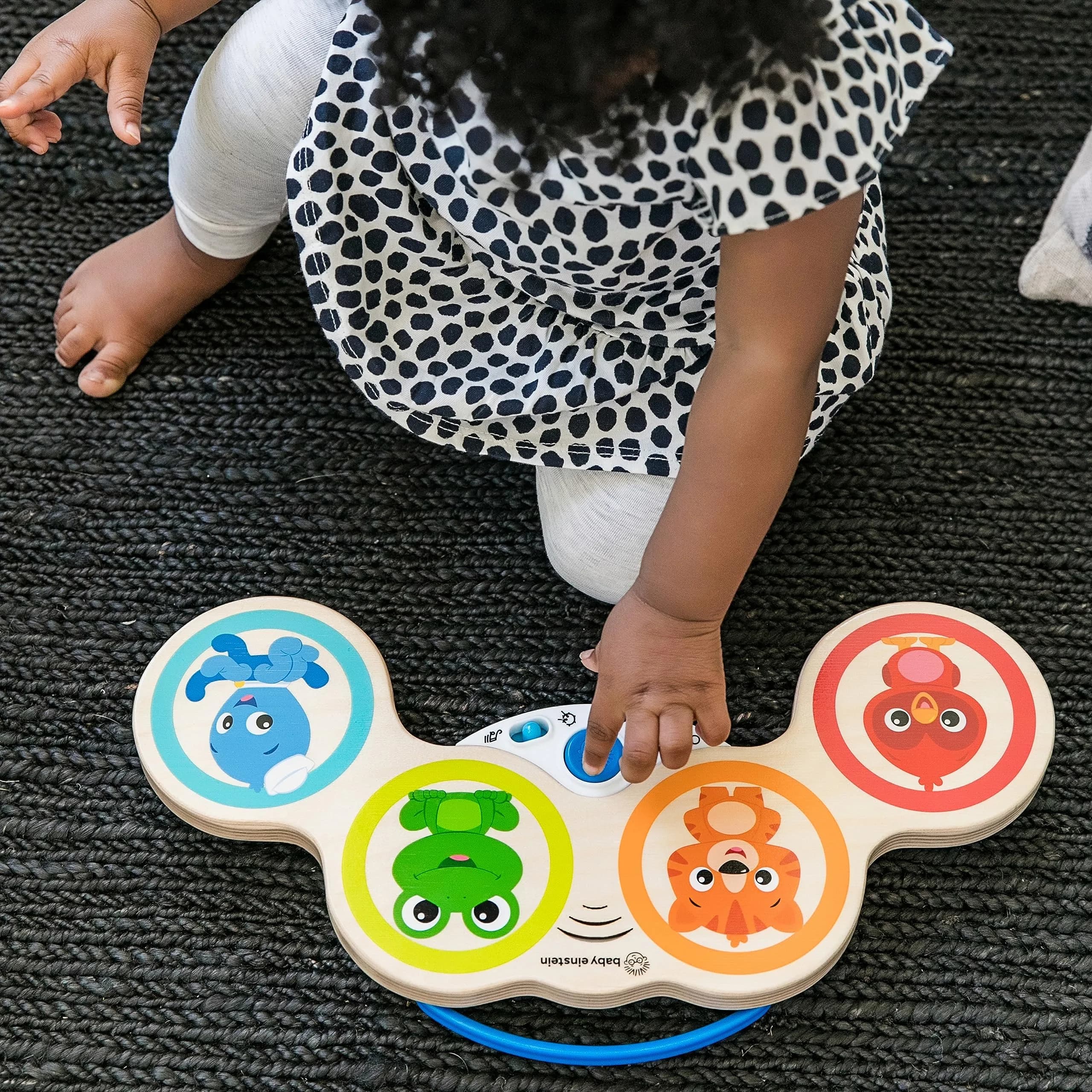 Baby Einstein Magic Touch Wooden Drum Musical Toy 38.1cm (15 in) | Montessori-Inspired with Volume Control - view 4