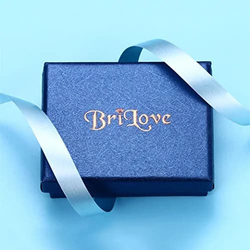 BriLove Wedding CZ Necklace Bracelet Earrings Jewelry for Women Sapphire | Elegant Bridal Jewelry Set thumbnail 7
