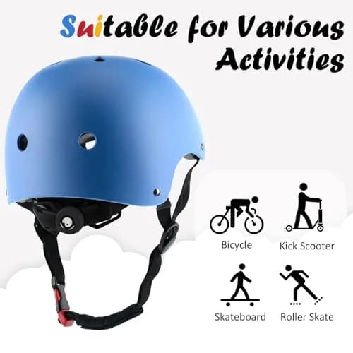 OUWOER Kids Bike Helmet Medium | Fully Adjustable, Lightweight & Multi-Sport Safety Gear thumbnail 4