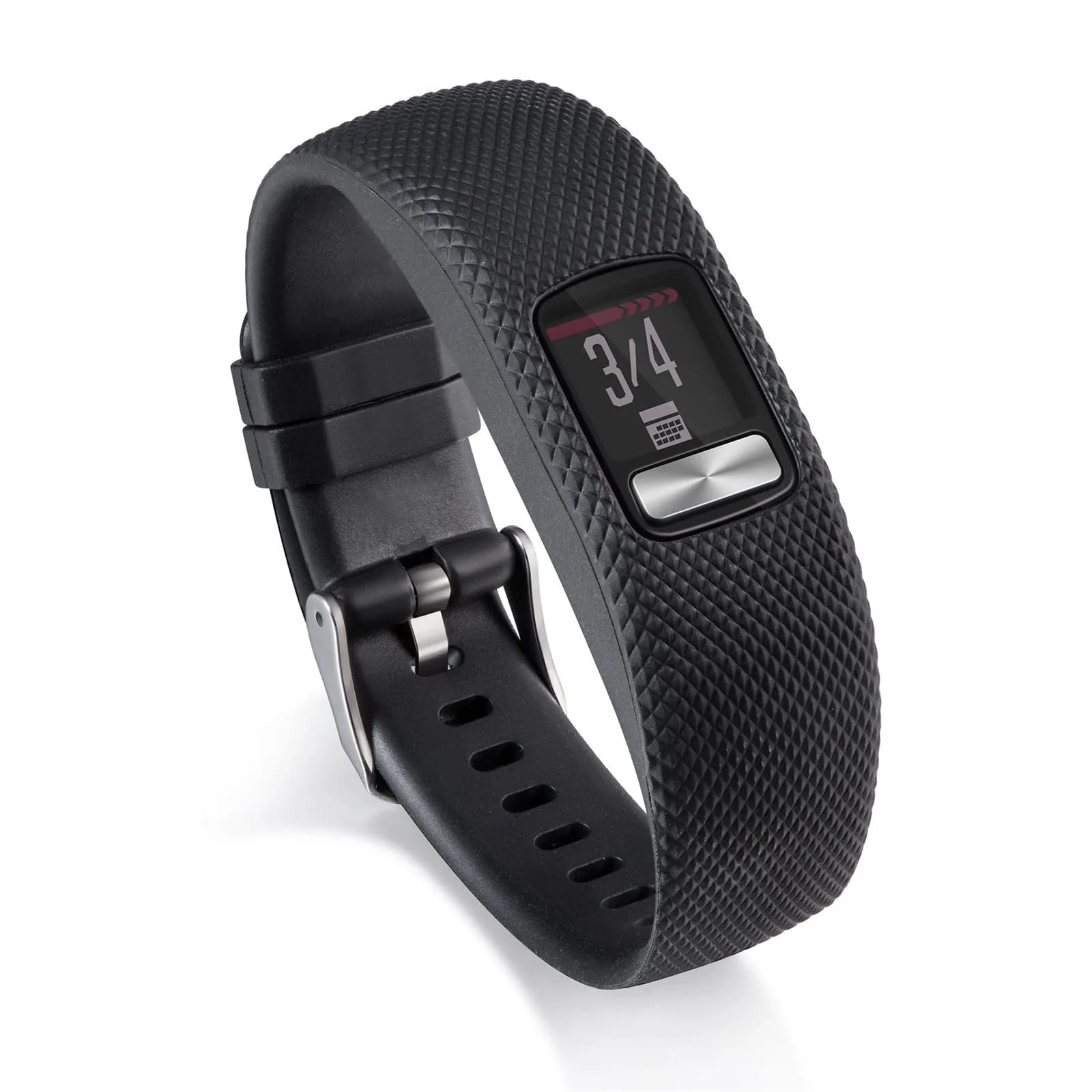 ZSZCXD Replacement Silicone Band for Garmin Vivofit 4 (10 Pack, Large) | Adjustable, Breathable, Lightweight — Black / Large