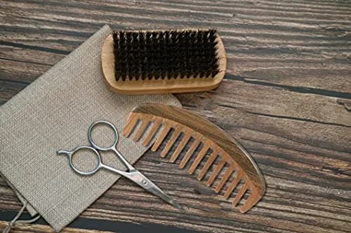 Louise Maelys Wooden Wide Tooth Comb for Curly Hair | Anti-Static, Natural Sandalwood, Portable & Gentle (1 Count) thumbnail 5