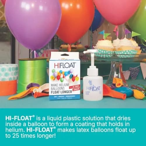 HI-FLOAT ULTRA HI-FLOAT Balloon Treatment with Pump 5 oz (142g) | Extends Helium Float Time Up to 25x thumbnail 4