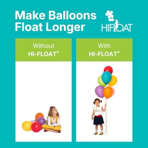 HI-FLOAT ULTRA HI-FLOAT Balloon Treatment with Pump 5 oz (142g) | Extends Helium Float Time Up to 25x thumbnail 2