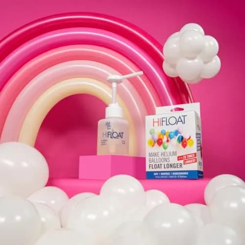 HI-FLOAT ULTRA HI-FLOAT Balloon Treatment with Pump 5 oz (142g) | Extends Helium Float Time Up to 25x thumbnail 3