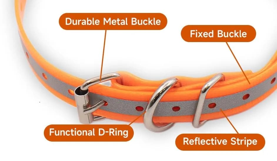TrainPro Waterproof TPU Replacement Strap for Dog Training Collar, 27.5 in | Durable, Waterproof Nylon & Stainless Steel Buckle thumbnail 2