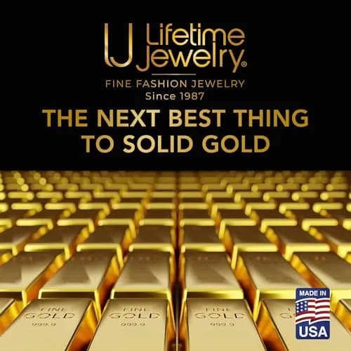LIFETIME JEWELRY 2.5mm Figaro Chain Necklace 18 inches | 24k Gold Plated Bronze thumbnail 7