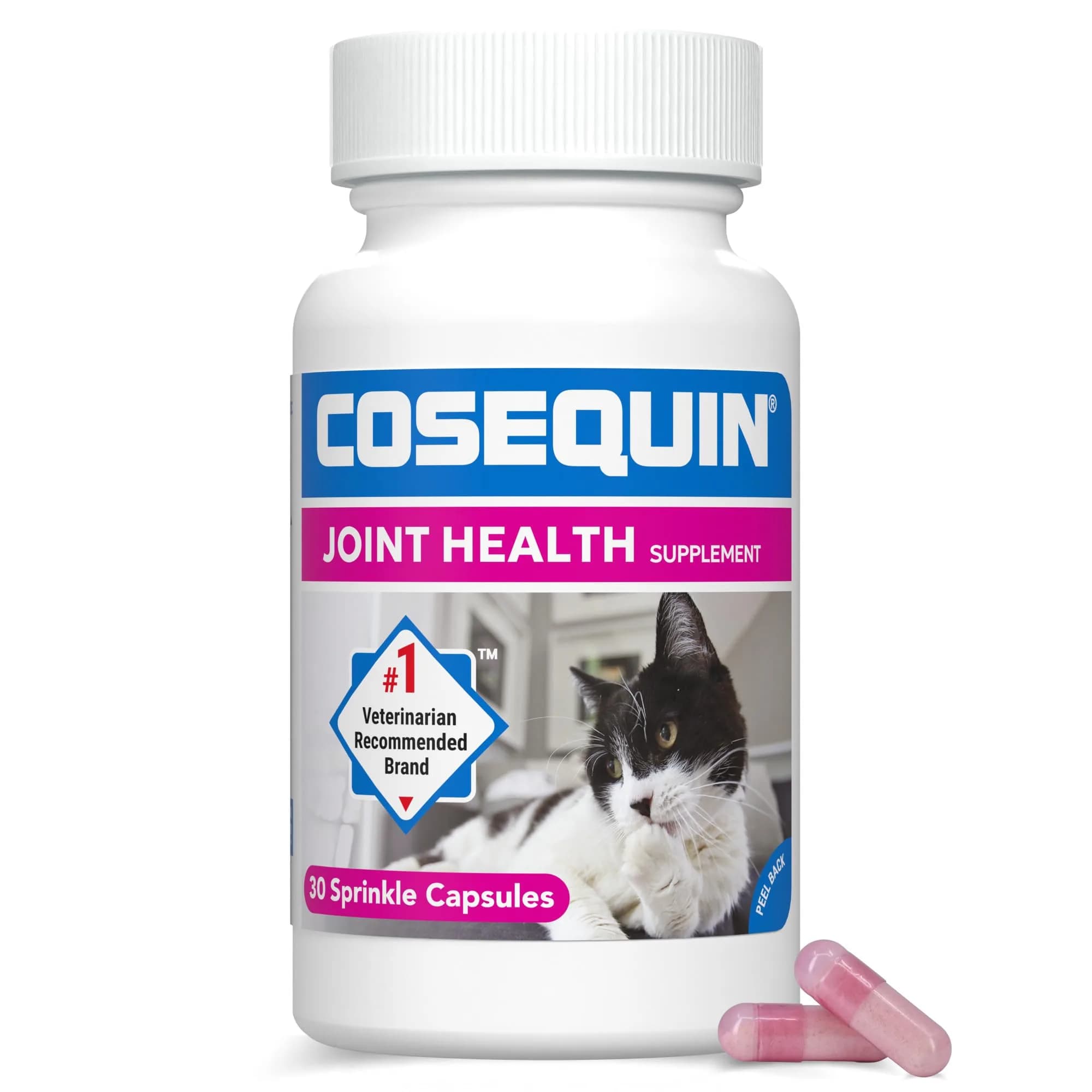 Nutramax Cosequin for Cats Joint Health Supplement Capsules 30 Count | Veterinarian Recommended Glucosamine for Cats — Capsule