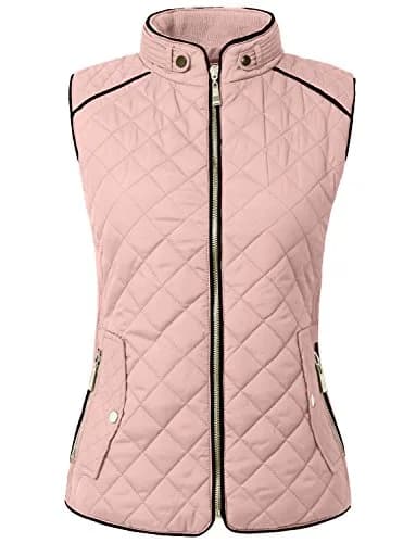 NE PEOPLE Women’s Quilted Vest – Lightweight Sleeveless Full Zip Up Casual Stand Collar Padding Gilet Jacket with Pockets | Quilted, Lightweight & Warm thumbnail 1