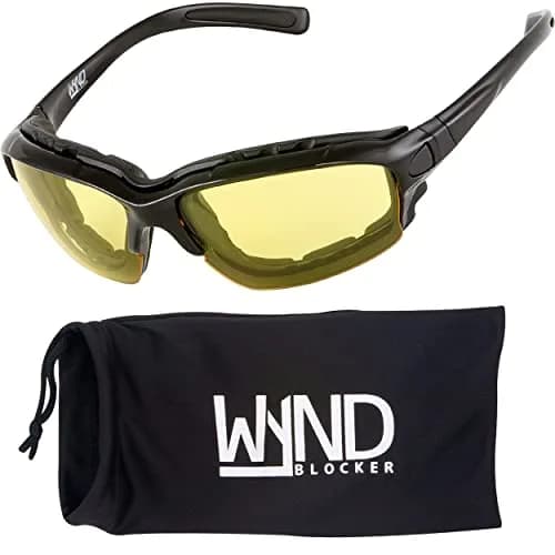 WYND Blocker Halvert Motorcycle Goggles & Sunglasses Combo with Yellow Lens | UV400 Protection thumbnail 1