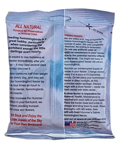 Garden Collection Simple Hummingbird Feeder with Hook and Nectar | Easy-Refill Top, 16 fl oz, Red with Yellow Flowers thumbnail 3